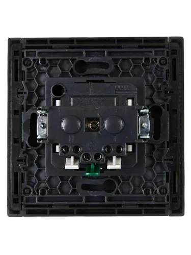 Розетка СП FORTE&PIANO FP314 16А с заземл. без защ. шторок безвинт. крепл. сер. IEK FP-R11-16-1-K03 фото 3