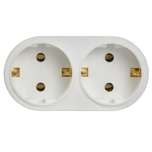 Разветвитель 2-м 16А IP20 Т-01/02 кругл. IEK WTP10-16-02 фото 3