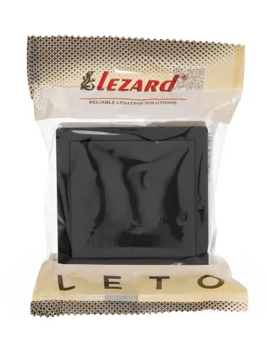 Кнопка звонка LETO черн. бархат LEZARD 752-4200-103 фото 2