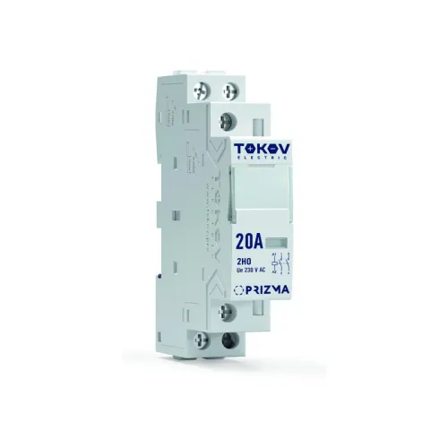Контактор модульный 18мм 20А 230В АС 2НО PRIZMA TOKOV ELECTRIC TKE-PZ-MC-1-20-230-20