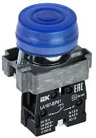 Кнопка LA167-BP61 d22мм 1НО син. IEK BBT20-BP61-1-22-67-K07