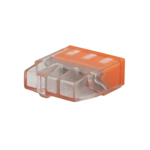 Экспресс-клемма строительно-монтажная СМК 2273-243 3-проводная 0.5-2.5кв.мм с пастой (уп.100шт) Rexant 07-3217 фото 3