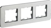 Рамка 3-м BRITE РУ-3-1-Бр метал. алюм. RE IEK BR-M32-M-01-K47