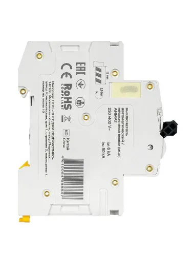 Выключатель автоматический модульный 3п D 2А M06N ARMAT IEK AR-M06N-3-D002 фото 7