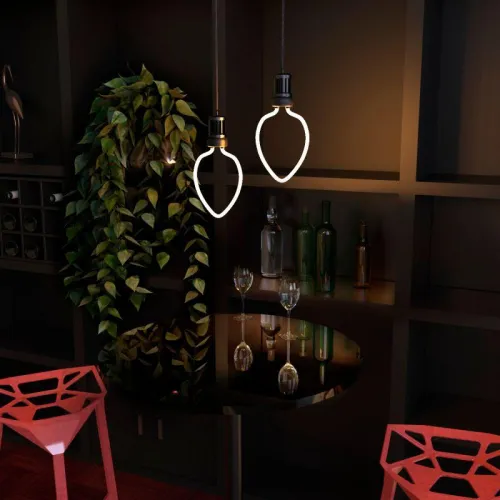 Лампа светодиодная филаментная Filament Artline 4Вт Heart матов. 2700К тепл. бел. Е27 330лм milky GAUSS 1003802104 фото 3