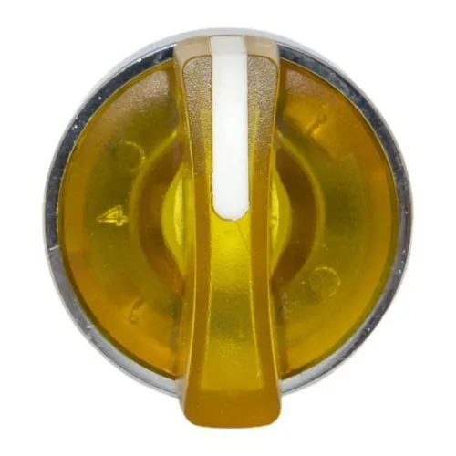 Механизм переключателя исполнительный ХB4 желт. на 2 положения возвратный без фиксации с подсветкой с короткой ручкой PROxima EKF XB4BD2L-Y фото 2