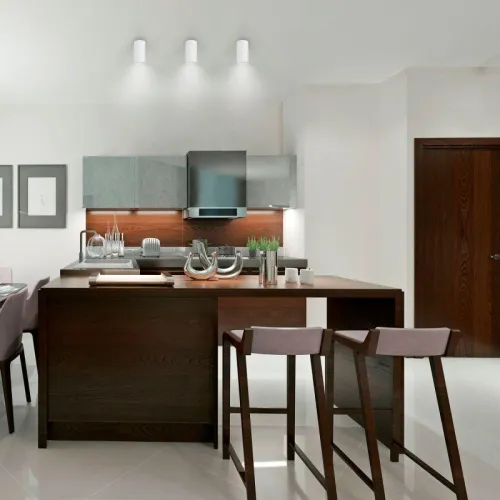 Светильник Basic накладной под лампу GU10 бел. GAUSS HD060 фото 2