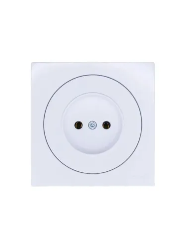 Розетка 1-м СП OSEN без заземл. ПБТ бел. LEZARD 743-0288-121B фото 3