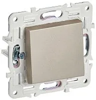 Выключатель кнопочный 1-кл. SKANDY 10А SK-V14Sh шампань IEK SK-V17-0-10-K37