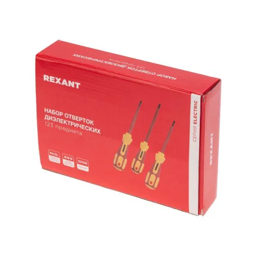 Набор отверток диэлектрических 123 предмета Rexant 12-4772-3 фото 3