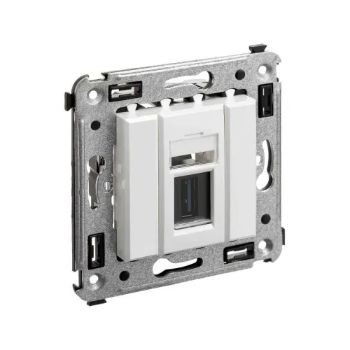 Розетка USB 3.0 1-м СП Avanti "Белое облако" тип А-А DKC 4400303 фото 4