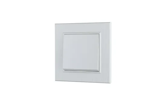 Выключатель 1-клав. Karea LINE STAR жемчуж. Makel 86100001 фото 2