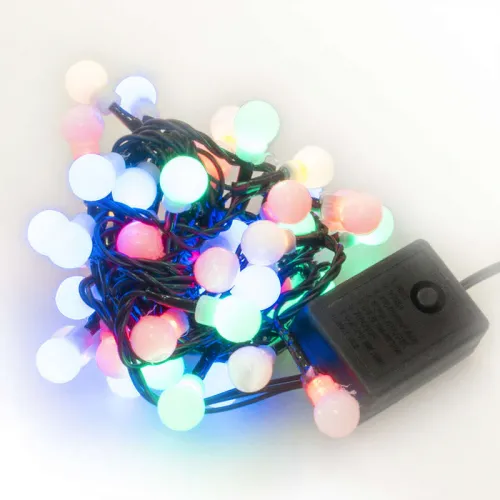 Гирлянда "Цветные шарики" LDBL048M-10-C 48 светодиод. контроллер 2.4м разноцв. SHLights 4610003324957