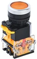 Кнопка D8-11 d22мм 1НО+1НЗ желт. IEK BBT30-11-3-22-K05