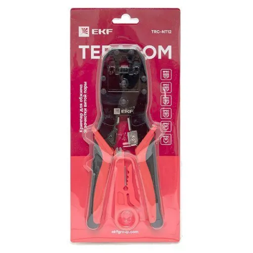 Кримпер для обжима и зачистки витой пары TERACOM EKF TRC-NT12 фото 10