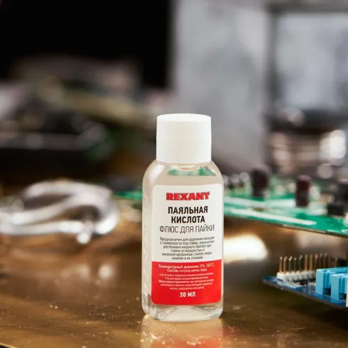 Флюс для пайки "Паяльная кислота" 30мл (уп.10шт) Rexant 09-3610 фото 3