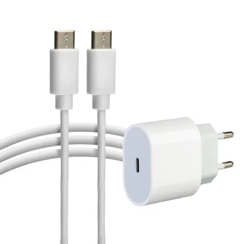 Устройство зарядное сетевое USB-C 20Вт в комплекте с кабелем USB-C - USB-C Rexant 16-0233-4