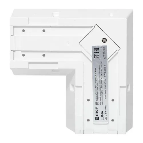 Коннектор фигурный для светодиодных линейных светильников ДБО-L бел. 8Вт 6500К IP20 LUMA EKF LBL-L-8-W-6500 фото 9