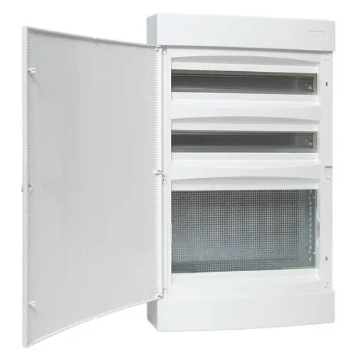 Щит комбинированный Unix 2х18мод. + 1 монтаж. плата 4 габарит IP41 бел. дверь PROxima EKF ux-2x18+1m-nw фото 5