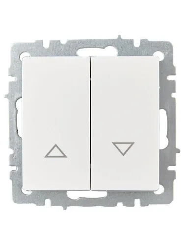 Выключатель жалюзи СП BRITE ВС10-1-5-БрБ 10А механизм бел. IEK BR-V15-0-10-K01 фото 2
