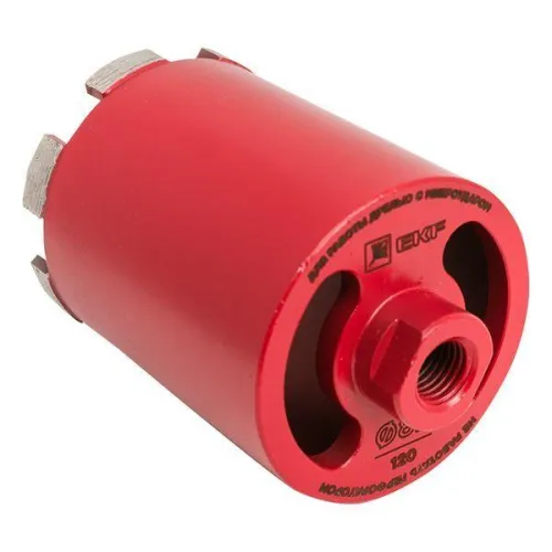 Коронка алмазная (верхнее пылеудаление) DCH-82/120MHS (120мм) Micro Hit Laser M16 Professional EKF dch-82-120-mhs-m16 фото 5