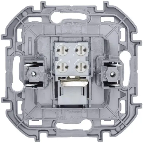 Розетка телефонная Inspiria RJ11 механизм бел. IEK 673820 фото 5