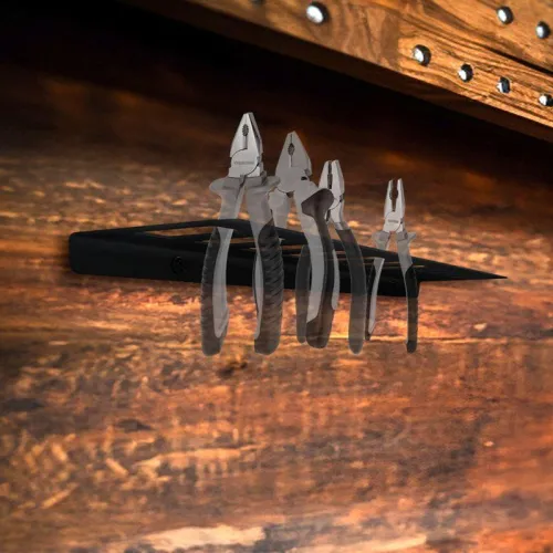 Держатель-органайзер для пассатижей плоскогубцев или клещей настенный черн. Rexant 38-0651 фото 3