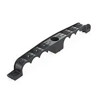 Держатель труб d20мм для прямого монтажа двусторонний на 8 мест черн. (уп.20шт) Промрукав PR13.03295