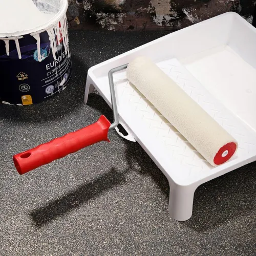 Валик велюр ворс 5мм шир. ролика 240мм d42мм бюгель 8мм "Мастер" Rexant 89-0008 фото 2