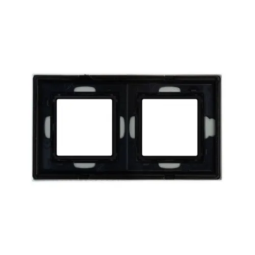 Рамка 2-м 4мод. Avanti натуральн. стекло свет. сер. DKC 4404824 фото 3