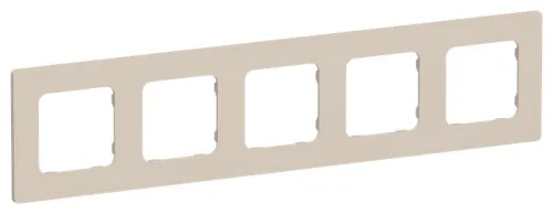 Рамка 5-м СП FLITE РУ-5-К-ФлЛ льняной IEK FI-M52-32-20-K88