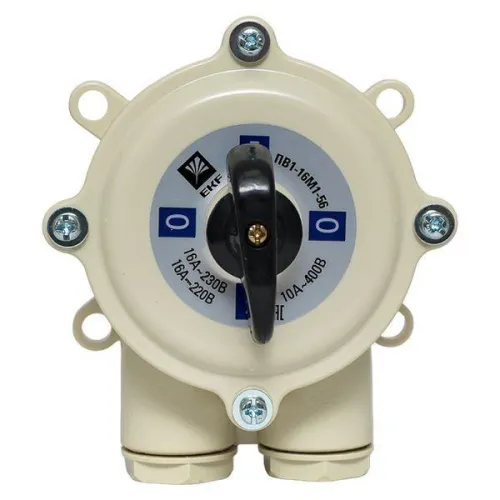 Выключатель пакетный 1-кл. 16А IP56 ПВ1-16 М1 пл. беж. EKF pv-1-16-4 фото 9