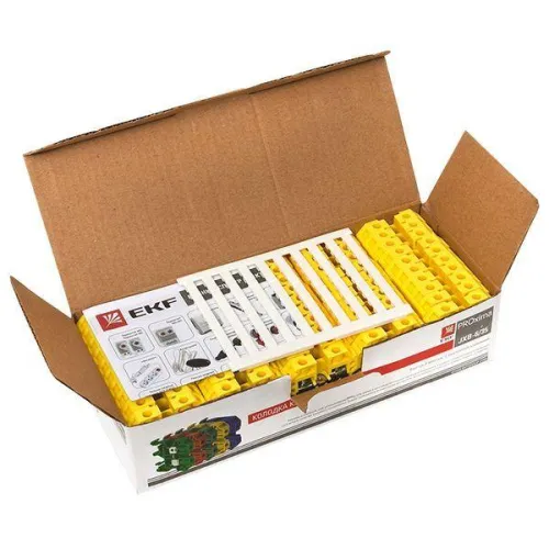 Колодка клеммная JXB-6/35 (50а) желт. EKF plc-jxb-6/35y фото 2