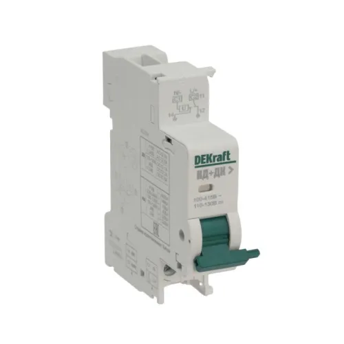 Расцепитель независимый с доп. контактом 220В для ВА-101 нов. DEKraft 18102DEK