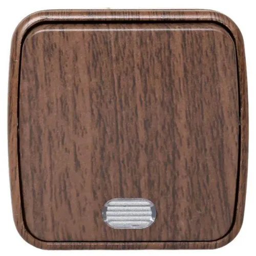 Выключатель 1-кл. 2п ОП Минск 10А IP20 с индикатором темн. дерево EKF EGV10-121-40 фото 4