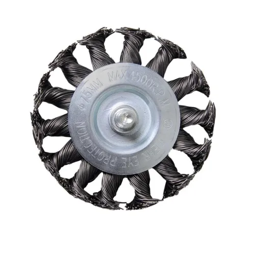 Щетка для дрели плоская крученая 75мм Вихрь 73/1/3/47 фото 2