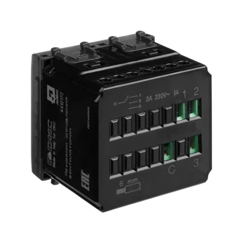 Механизм управления вентиляторами модульный 2мод. Avanti "Черный матовый" DKC 4412172 фото 2