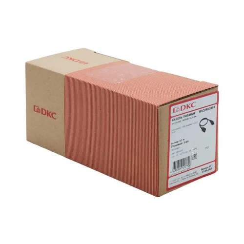 Кабель питания IEC320 C13 - IEC320 C14 0.5 м сечение 3х1.5кв.мм DKC R5CORD3405 фото 4