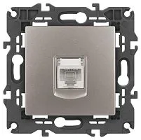 Розетка ЭРА Elegance 14-3107-16 RJ45 титан Эра Б0065764