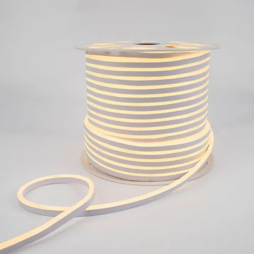 Шнур светодиодный гибкий неон LED SMD 8х16мм 120LED/м теп. бел. (уп.100м) Neon-Night 131-046 фото 7