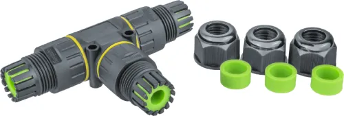 Коннектор кабельный T-образный 82 836 NTB-T02-3P-IP68 3PIN Navigator 82836 фото 3