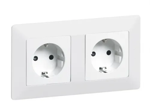 Розетка 1-м СП Valena Life 16А IP2X 250В 2P+E безвинтов. клеммы с лицев. панелью механизм бел. Leg 753421 фото 6
