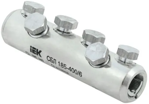 Соединитель болтовой луженый СБЛ 185-400/6 35кВ IEK UCB11-185-400-06-35