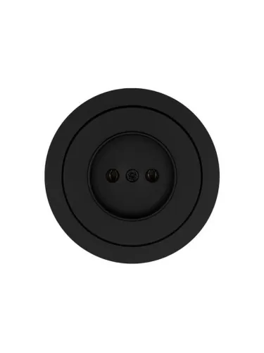 Розетка 1-м СП OSEN без заземл. ПБТ механизм черн. бархат LEZARD 743-4288-121B фото 2
