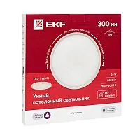 Светильник потолочный Умный 300мм Connect EKF sclwf-300-cct