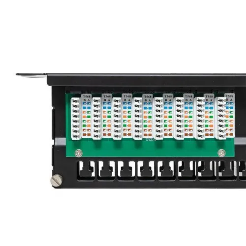 Патч-панель высокой плотности 19дюйм кат.5E 1U неэкранир. UTP 48 портов RJ-45 Dual IDC с органайзером TERACOM PRO EKF TRP-PPNL-5EUTP-C1U48 фото 10