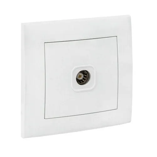 Розетка телевизионная оконечная TV 1-м Валенсия 10дБ-240МГц бел. PROxima EKF EWA00-227-10 фото 3