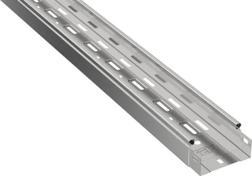 Лоток листовой перфорир. 100х50 L3000 сталь 0.45мм без боков. ESCA 3 IEK ES3-15-050-100-3-045