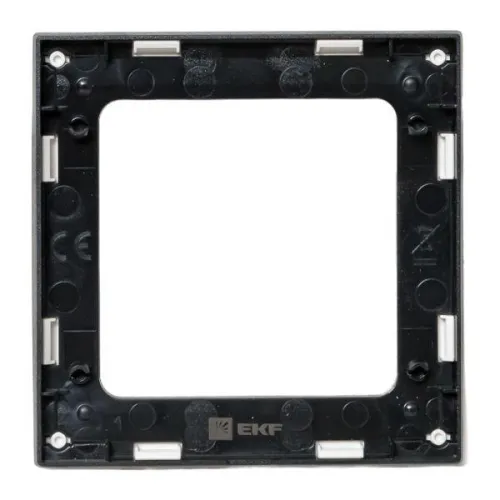 Рамка 1-м Стокгольм бел. с линией цвета черн. PROxima EKF EXM-G-304-10 фото 4