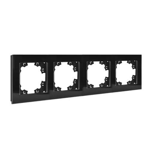 Рамка 4-м Афина стеклянная графит UNIVersal 2257 фото 2